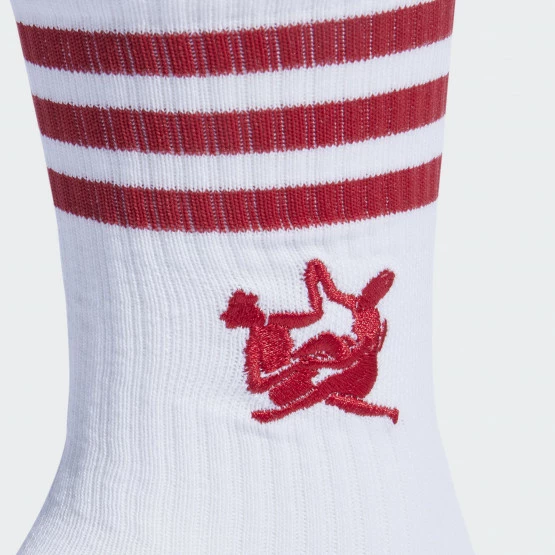 Νέος ✔️ Κάλτσες Adidas Originals Thebe Magugu Crew 🧦 Socks 2 Pairs Off White / Power Red 🤩 - Image 2