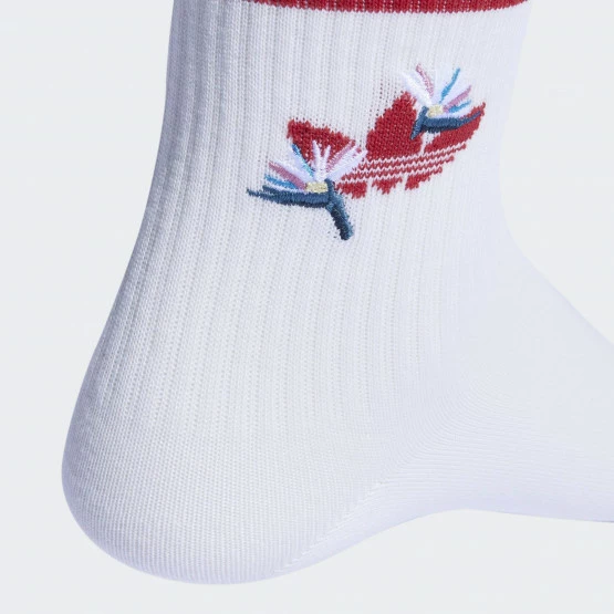 Νέος ✔️ Κάλτσες Adidas Originals Thebe Magugu Crew 🧦 Socks 2 Pairs Off White / Power Red 🤩 - Image 3