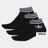 Εξοδος 🥰 Κάλτσες Adidas Originals Trefoil 3-Pack Unisex Κάλτσες BLACK/WHITE 🎁