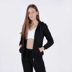 Τοπ 10 🧨 Ζακέτες Target Classics Γυναικεία Ζακέτα Με Κουκούλα ΜΑΥΡΟ 💯