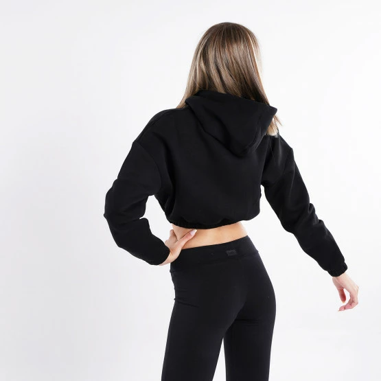 Best Pirce 👍 Μπλούζα Με Κουκούλα Target ''Awesome'' Γυναιεκία Copped Μπλούζα με Κουκούλα ΜΑΥΡΟ 🎁 - Image 2