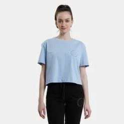 Πολύ καλή προσφορά ✨ T-shirts | Μπλούζα κοντό μανίκι Target "Raster" Γυναικείο T-Shirt ΣΙΕΛ 😍