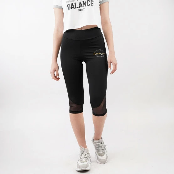 Προϋπολογισμός ❤️ Κολάν Target Scuba Amazing" Γυναικείο Κολαν 3/4 ΜΑΥΡΟ ✔️