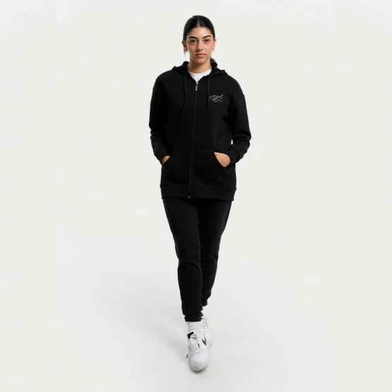 ΧΟΝΔΡΙΚΟ ΕΜΠΟΡΙΟ 🎉 Ζακέτες Target Long Jacket Hoodie Γυναικεία Ζακέτα ΜΑΥΡΟ 😍 - Image 4