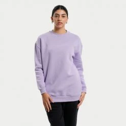 Εκπτωση ⭐ Φούτερ Target Loose Fleece "Moment Loose" Γυναικεία Μπλούζα Φούτερ ΛΙΛΑ 🌟