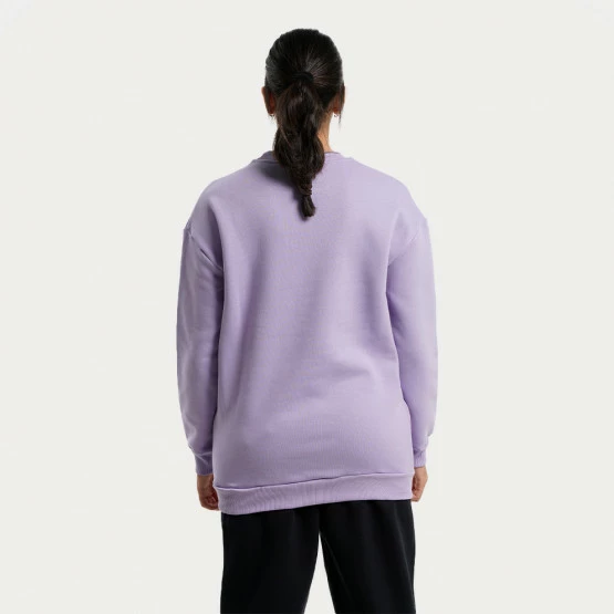 Εκπτωση ⭐ Φούτερ Target Loose Fleece "Moment Loose" Γυναικεία Μπλούζα Φούτερ ΛΙΛΑ 🌟 - Image 2