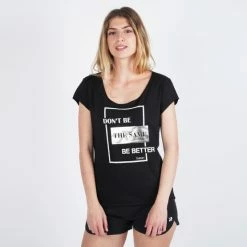 Ολοκαίνουργιο 🔔 Αμάνικα T-shirts Target 👩 Women's Loose Top Καλτσα 1/30 "don΄τ Be The Shame" ΜΑΥΡΟ 🔔