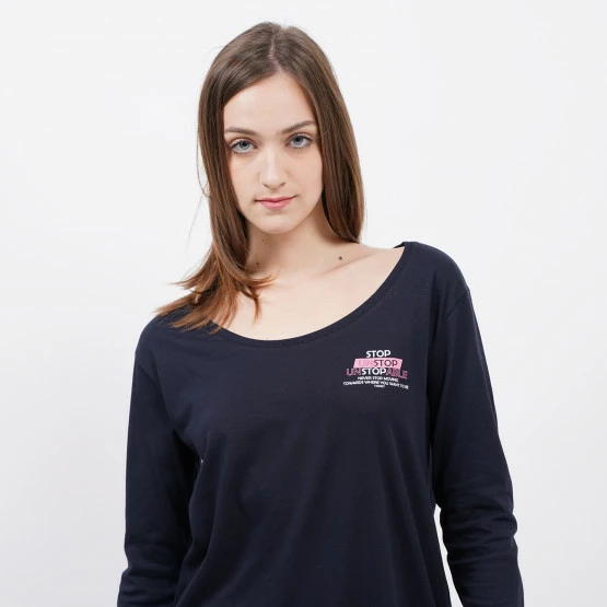 Η καλύτερη συμφωνία 🔥 Μπλούζα Μακρύ Μανίκι Target "Unstoppable" Γυναικεία Μπλούζα με Μακρύ Μανίκι ΜΠΛΕ 🛒 - Image 3