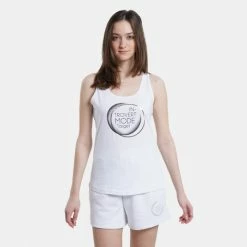 Αγορά 🥰 Αμάνικα T-shirts Target Sleeveless 👚 Shirt S.Jersey "Raster" Αμάνικο T-shirt ΛΕΥΚΟ 🎉