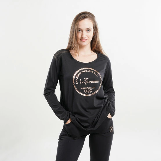 Εκπτωση 🛒 Μπλούζα Μακρύ Μανίκι Target "Olympics" Γυναικεία Μπλούζα με Μακρύ Μανίκι ΜΑΥΡΟ 😍 - Image 4