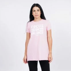 Πολύ καλή προσφορά 💯 T-shirts | Μπλούζα κοντό μανίκι Target ''Focus'' Γυναικείο T-Shirt ΡΟΖ 🎉