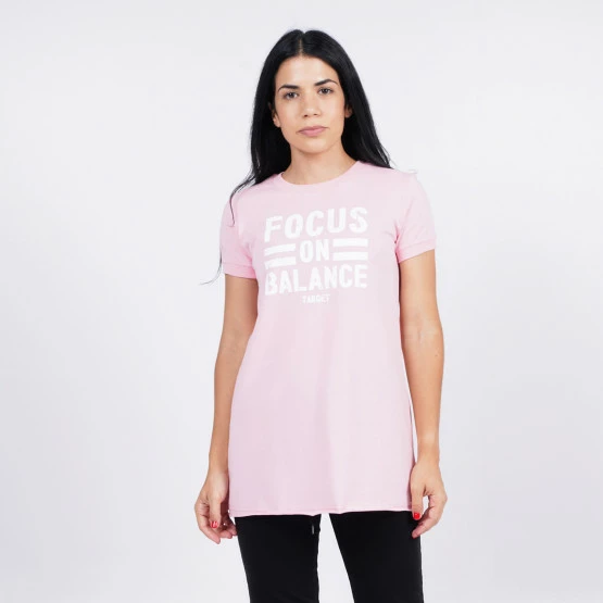Πολύ καλή προσφορά 💯 T-shirts | Μπλούζα κοντό μανίκι Target ''Focus'' Γυναικείο T-Shirt ΡΟΖ 🎉