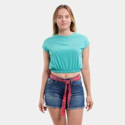 Συμφωνίες 🔥 T-shirts | Μπλούζα κοντό μανίκι Target "Raster" Γυναικείο T-shirt ΜΕΝΤΑ 😍