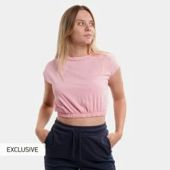 Εκπτωση 🤩 T-shirts | Μπλούζα κοντό μανίκι Target "Raster" Γυναικείο T-shirt ΡΟΖ 🌟