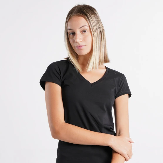 Αγορά ❤️ T-shirts | Μπλούζα κοντό μανίκι Target Γυναικείο T-shirt ΜΑΥΡΟ 😉 - Image 3