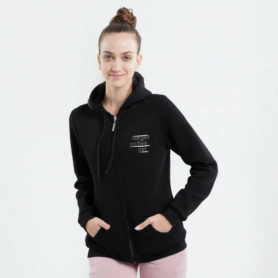 Αγορά ❤️ Ζακέτες Target "Active'' Γυναικεία Ζακέτα ΜΑΥΡΟ 👏